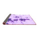 Sideview of Abstract Purple Modern Rug, abs831pur