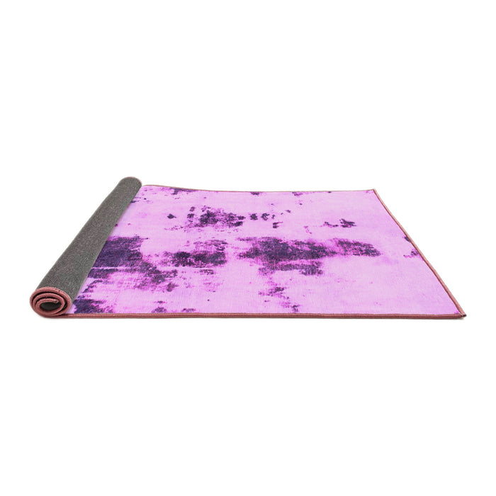 Sideview of Abstract Pink Modern Rug, abs831pnk