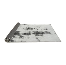 Sideview of Abstract Gray Modern Rug, abs831gry