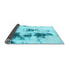 Sideview of Abstract Light Blue Modern Rug, abs831lblu