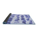 Sideview of Abstract Blue Modern Rug, abs832blu