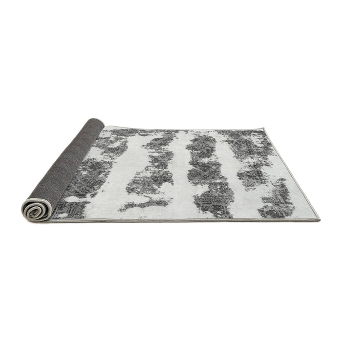 Sideview of Abstract Gray Modern Rug, abs832gry