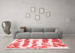 Modern Red Washable Rugs