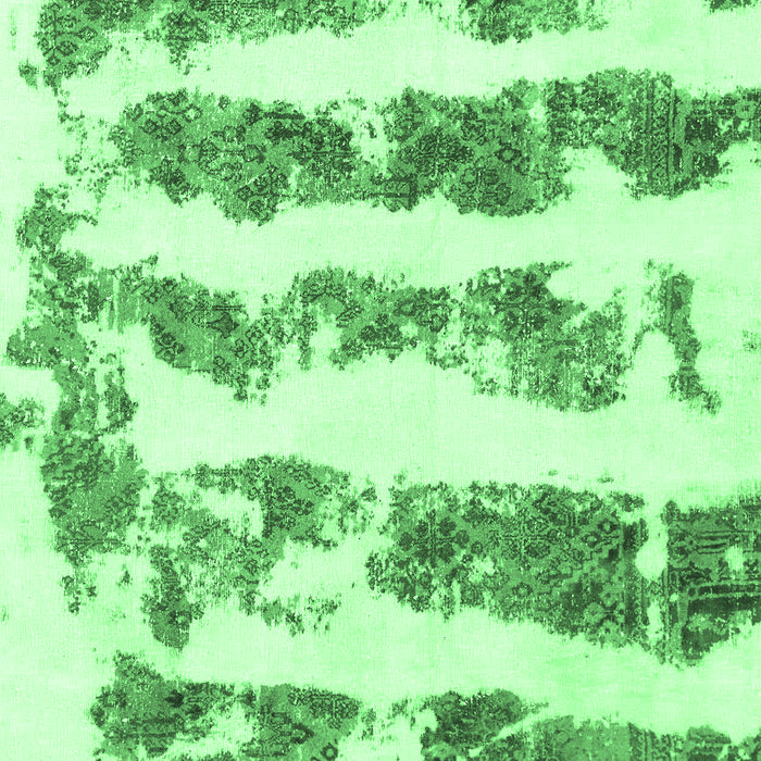 Machine Washable Abstract Emerald Green Modern Area Rugs, wshabs832emgrn