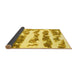 Sideview of Abstract Yellow Modern Rug, abs832yw