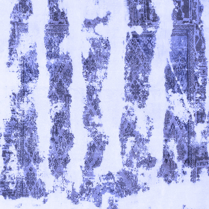 Square Abstract Blue Modern Rug, abs832blu