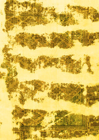 Abstract Yellow Modern Rug, abs832yw