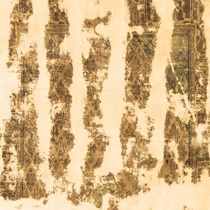 Square Abstract Brown Modern Rug, abs832brn