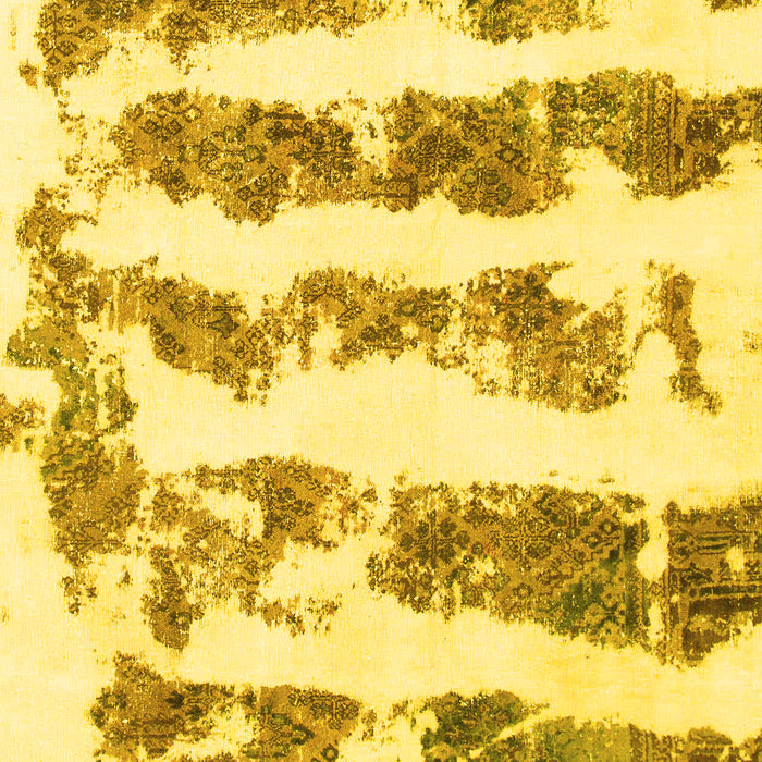 Machine Washable Abstract Yellow Modern Rug, wshabs832yw