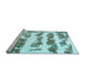 Sideview of Machine Washable Abstract Light Blue Modern Rug, wshabs832lblu