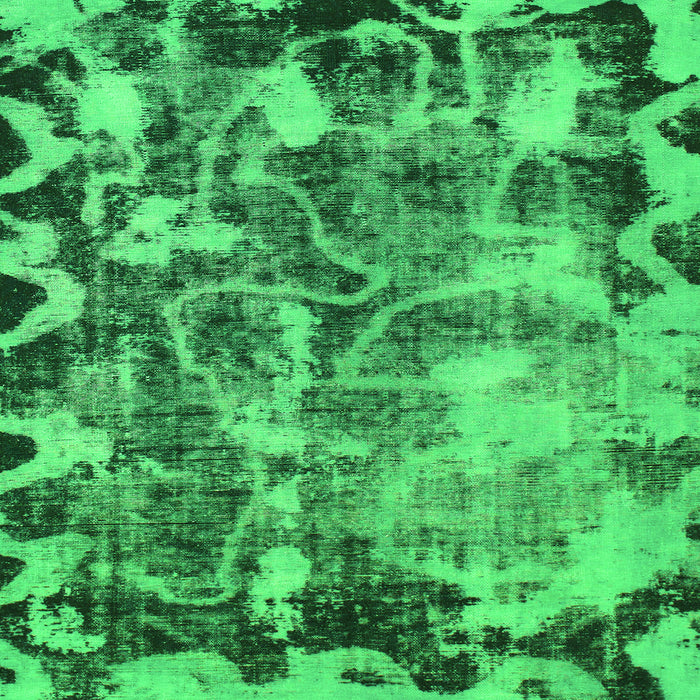 Square Persian Green Bohemian Rug, abs833grn