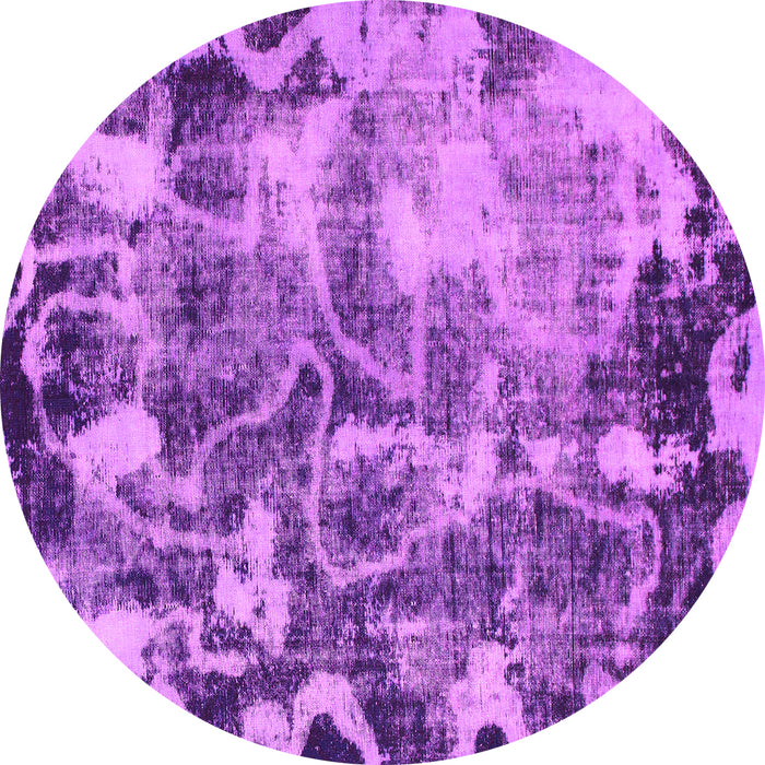 Round Persian Pink Bohemian Rug, abs833pnk