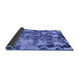 Sideview of Persian Blue Bohemian Rug, abs833blu