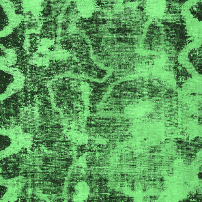 Machine Washable Persian Emerald Green Bohemian Area Rugs, wshabs833emgrn