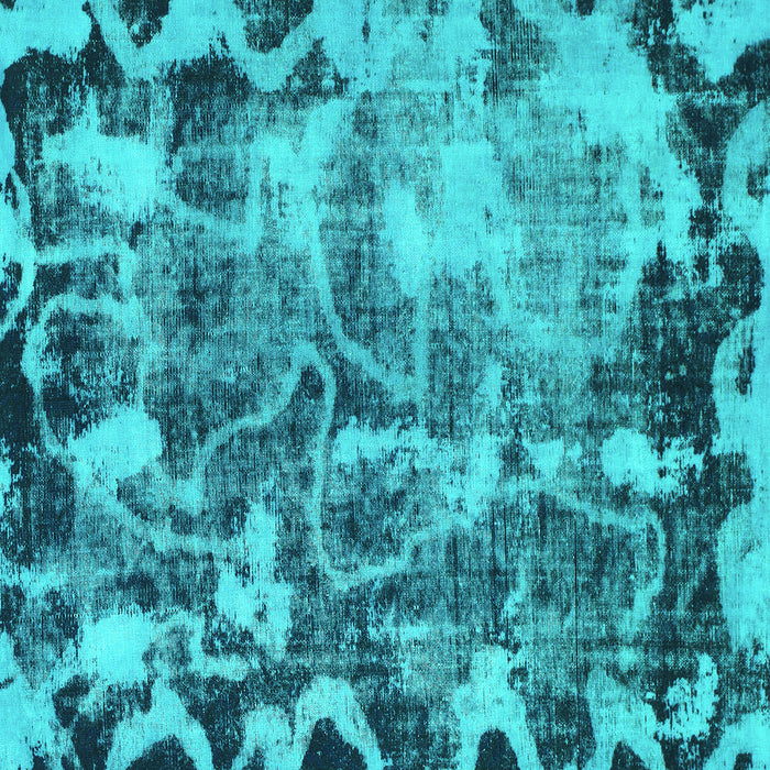 Square Persian Turquoise Bohemian Rug, abs833turq