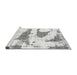 Sideview of Machine Washable Abstract Gray Modern Rug, wshabs834gry