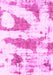 Machine Washable Abstract Pink Modern Rug, wshabs834pnk