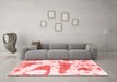 Modern Red Washable Rugs