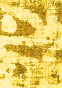 Abstract Yellow Modern Rug, abs834yw