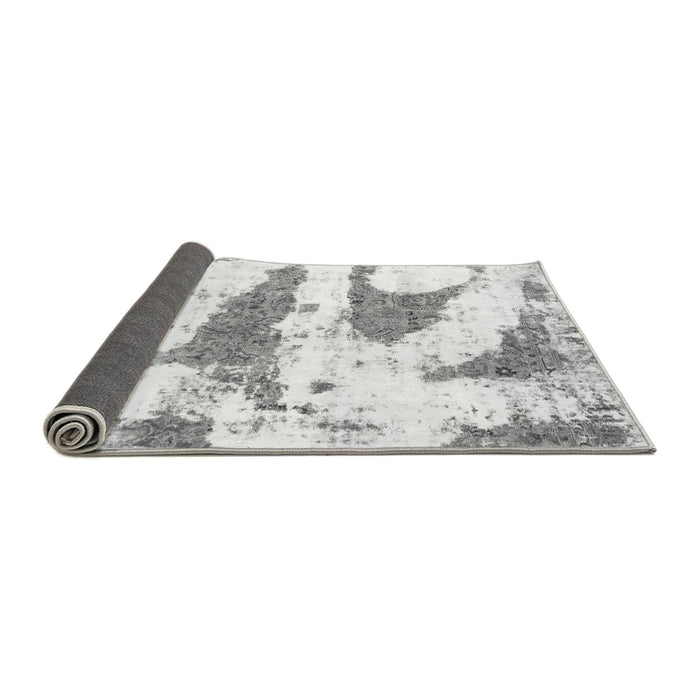 Sideview of Abstract Gray Modern Rug, abs834gry