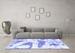 Machine Washable Abstract Blue Modern Rug in a Living Room, wshabs834blu