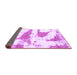 Sideview of Abstract Purple Modern Rug, abs834pur