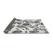 Sideview of Abstract Gray Modern Rug, abs835gry