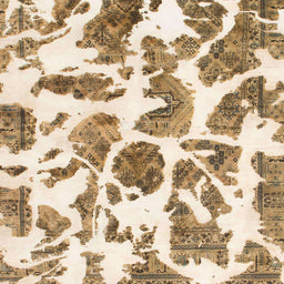 Square Abstract Light Brown Modern Rug, abs835