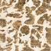 Square Abstract Light Brown Modern Rug, abs835