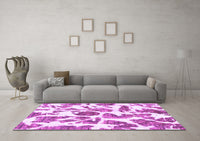 Machine Washable Abstract Purple Modern Rug, wshabs835pur