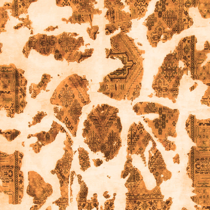 Machine Washable Abstract Orange Modern Area Rugs, wshabs835org