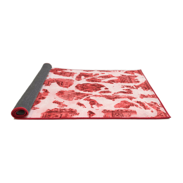 Abstract Red Modern Area Rugs