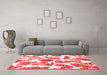 Modern Red Washable Rugs