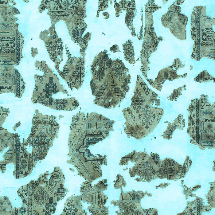 Machine Washable Abstract Light Blue Modern Rug, wshabs835lblu