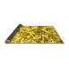 Sideview of Abstract Yellow Modern Rug, abs836yw