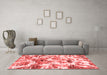 Modern Red Washable Rugs