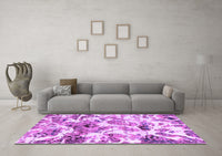 Machine Washable Abstract Purple Modern Rug, wshabs836pur