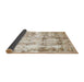 Sideview of Abstract Gold Modern Rug, abs837