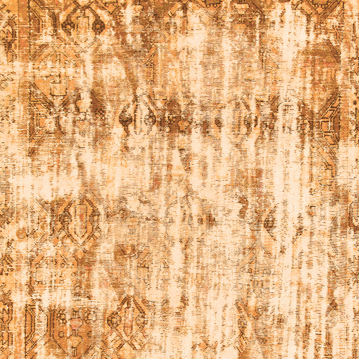 Machine Washable Abstract Orange Modern Area Rugs, wshabs837org