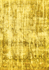 Abstract Yellow Modern Rug, abs837yw