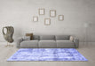 Machine Washable Abstract Blue Modern Rug in a Living Room, wshabs837blu