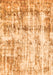 Abstract Orange Modern Rug, abs837org