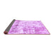 Sideview of Abstract Purple Modern Rug, abs837pur