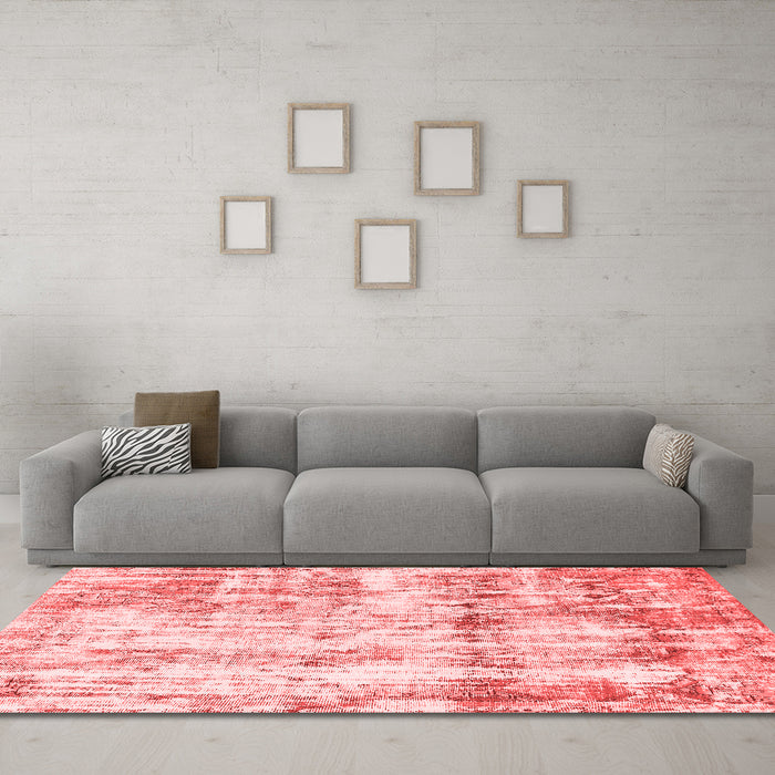 Modern Red Washable Rugs