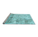 Sideview of Machine Washable Abstract Light Blue Modern Rug, wshabs837lblu