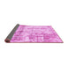 Sideview of Abstract Pink Modern Rug, abs837pnk