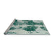 Sideview of Machine Washable Abstract Powder Blue Rug, wshabs838