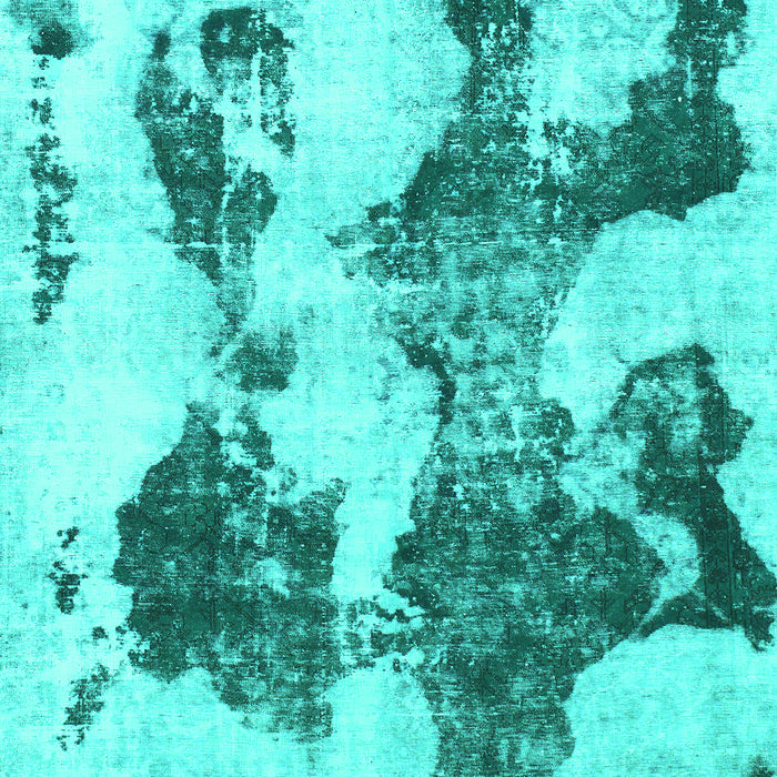 Abstract Turquoise Modern Rug, abs838turq
