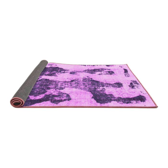 Sideview of Abstract Pink Modern Rug, abs838pnk