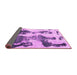 Sideview of Abstract Pink Modern Rug, abs838pnk